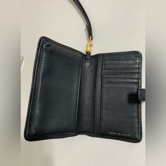 💕👜TORY BURCH Black Leather Wrislet💕👜👜 - Picture 5 of 8
